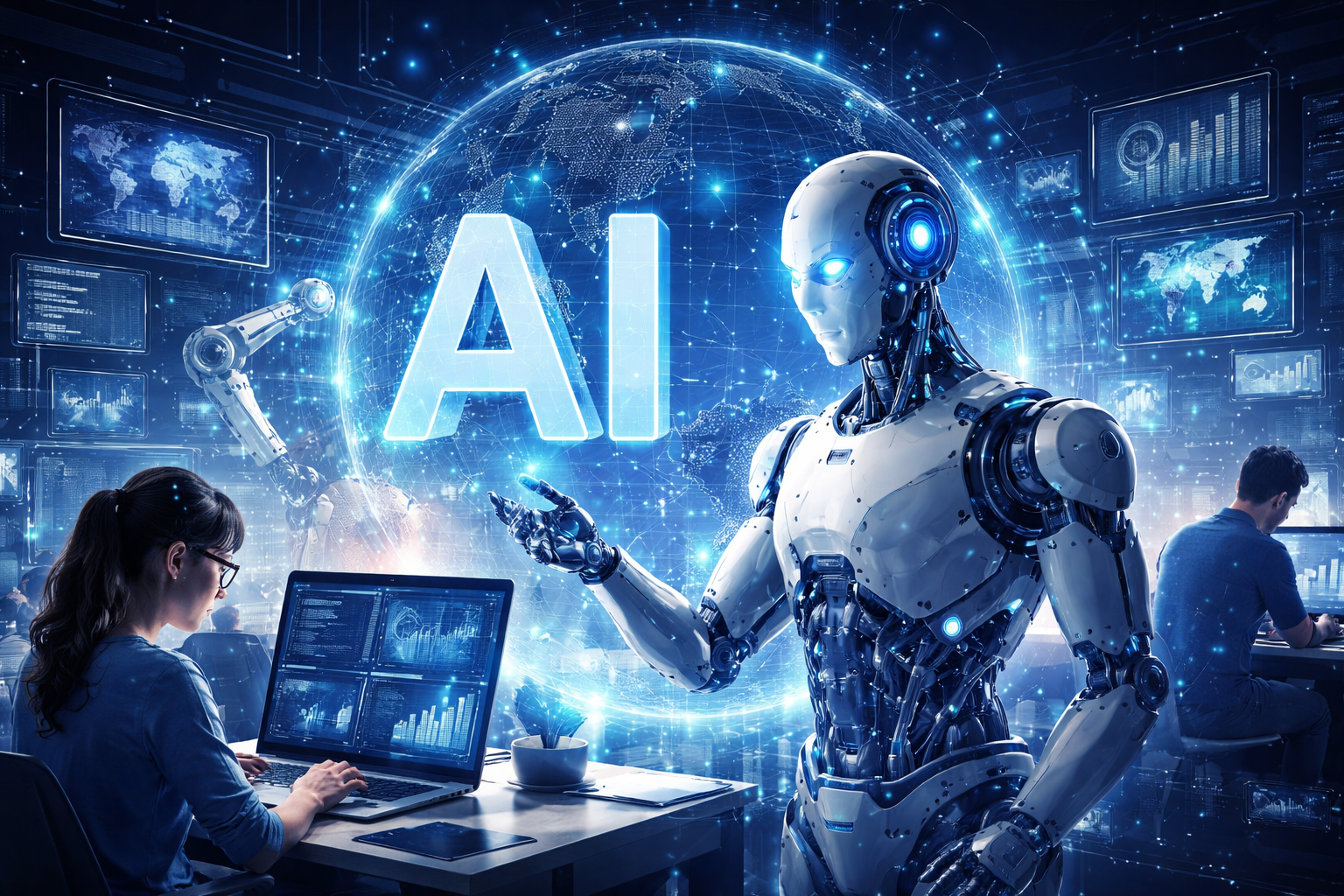 Concetto di intelligenza artificiale e dati digitali