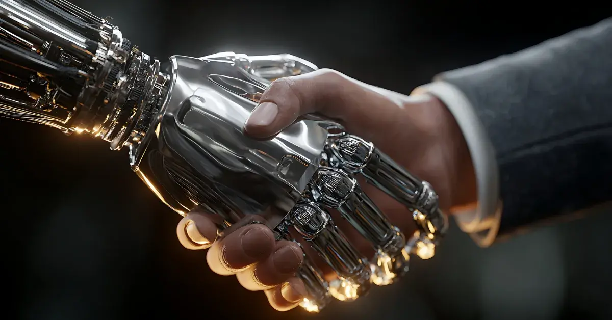 Persona che lavora con un computer e tecnologia moderna